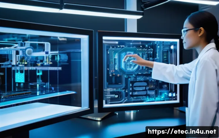 전자기술사와 관련된 기술 세미나 발표 - **AI and Electrical Engineering Synergy:** A vibrant, futuristic engineering lab bustling with activ...